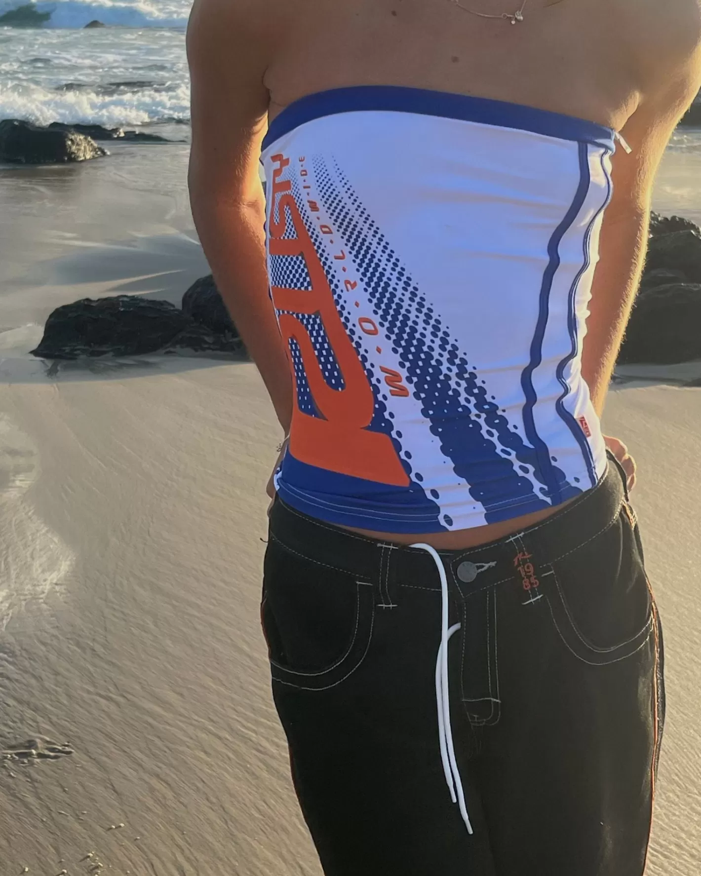 Mujer Rusty Top De Tubo Con Grafico Rally Drag