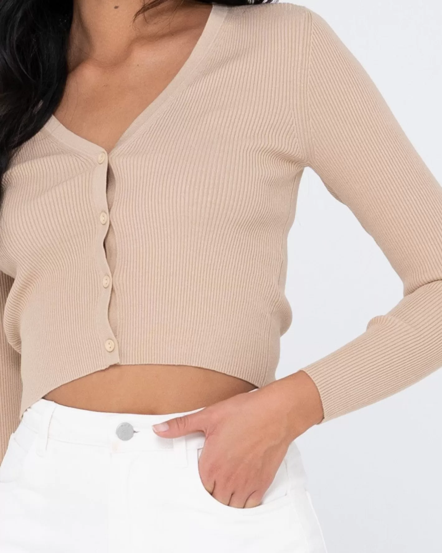 Mujer Rusty Top Tipo Cardigan De Manga Larga Avalon