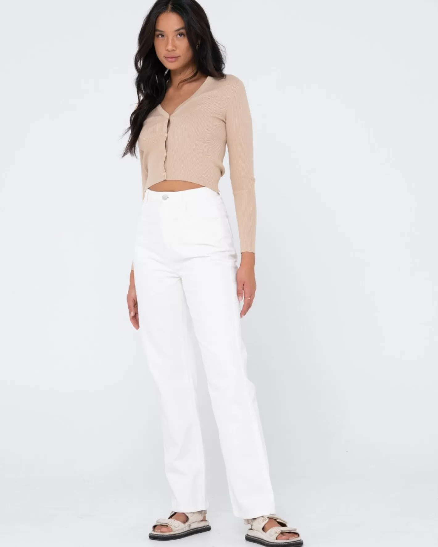 Mujer Rusty Top Tipo Cardigan De Manga Larga Avalon