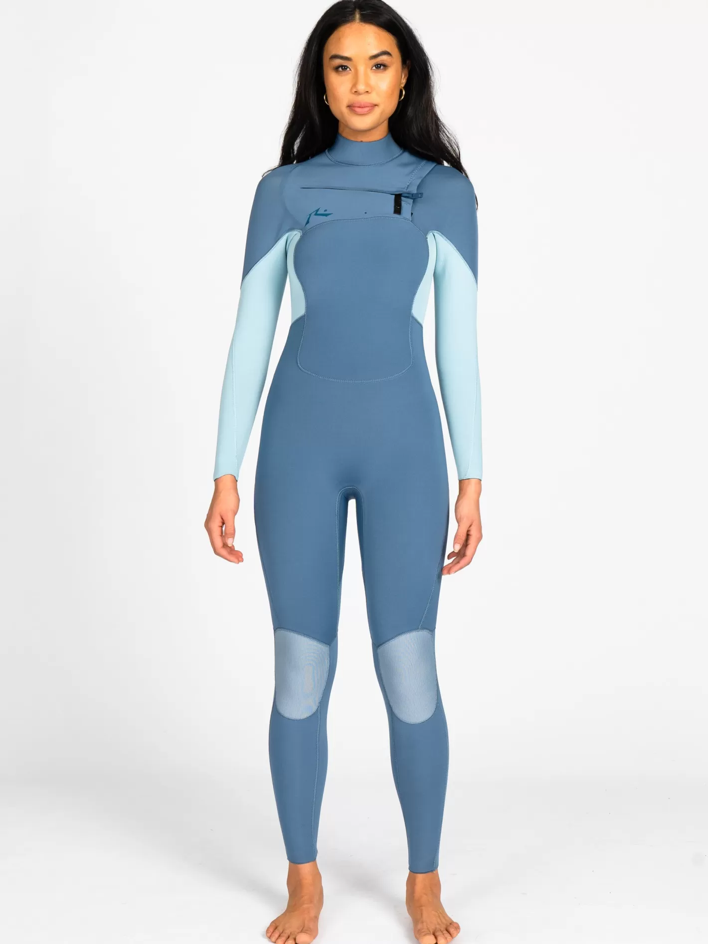 Mujer Rusty Traje De Neopreno Steamer De Manga Larga Con Cremallera En El Pecho 3/2 Ecoprene Serie A