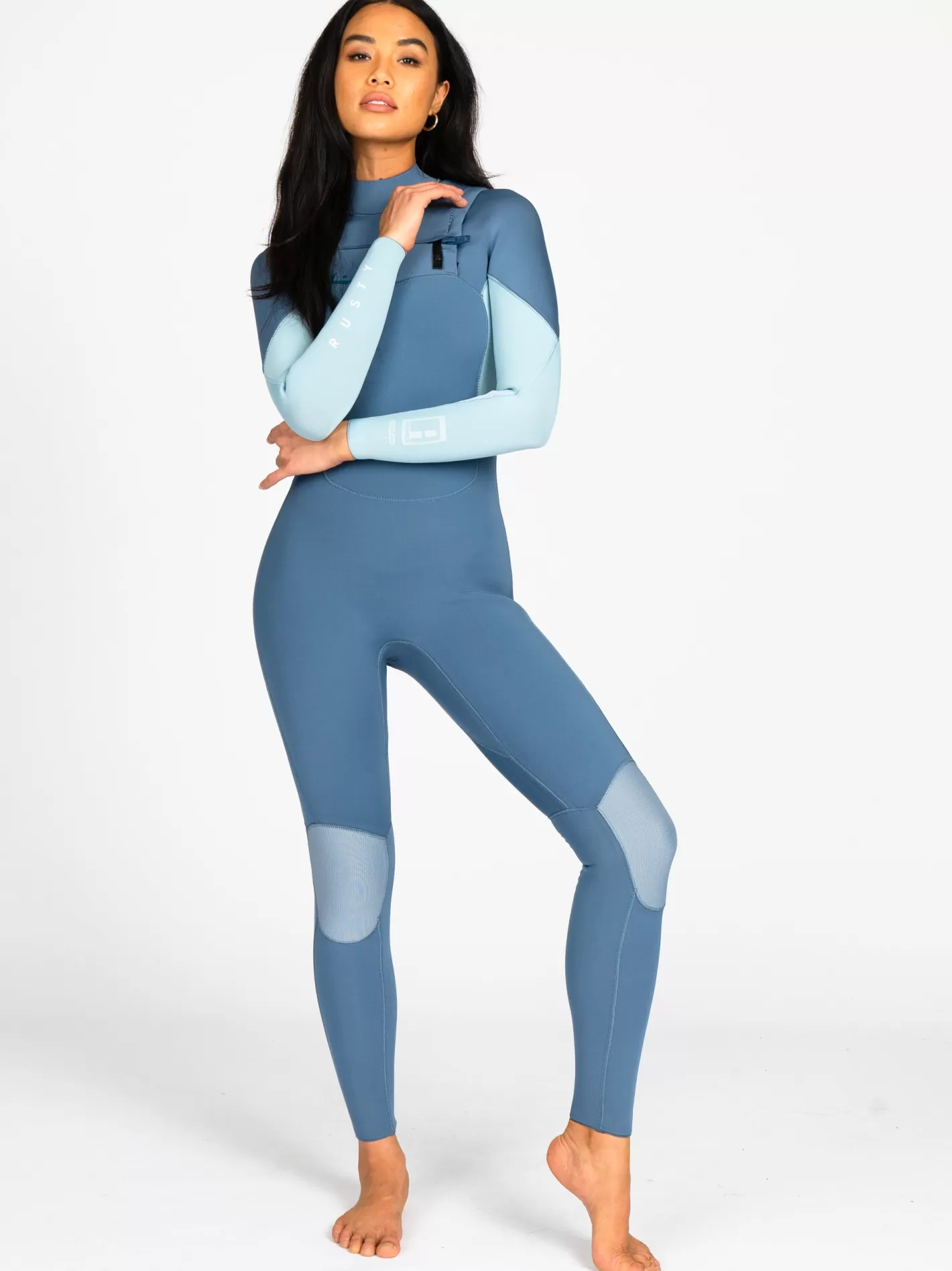 Mujer Rusty Traje De Neopreno Steamer De Manga Larga Con Cremallera En El Pecho 3/2 Ecoprene Serie A