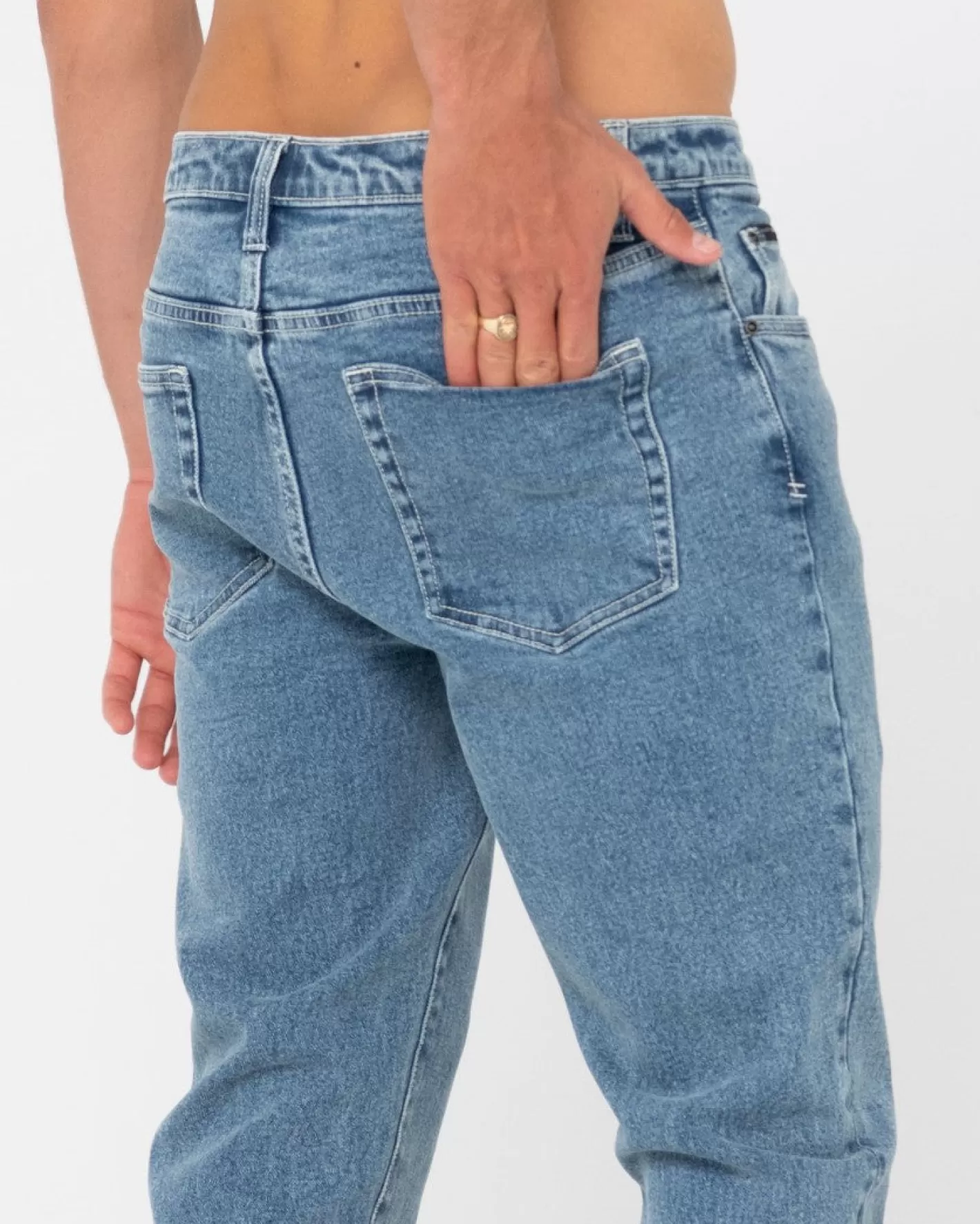 Hombre Rusty Vaqueros Indi De Corte Slim Con Cinco Bolsillos